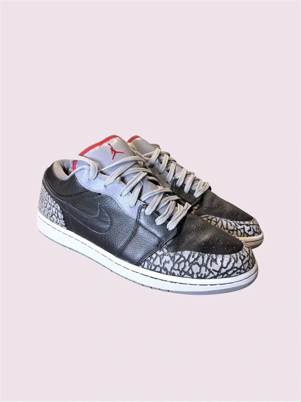 Size 11.5 - Air Jordan 1 Phat Low Black Cement
